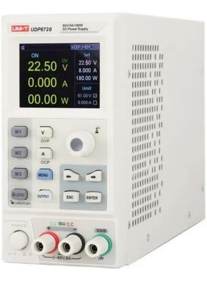 يوني تي UNI-T UDP6720 مزود طاقة تيار مستمر قابل للبرمجة، 0–60 فولت، 0–5 أمبير، 100 واط - Image 2